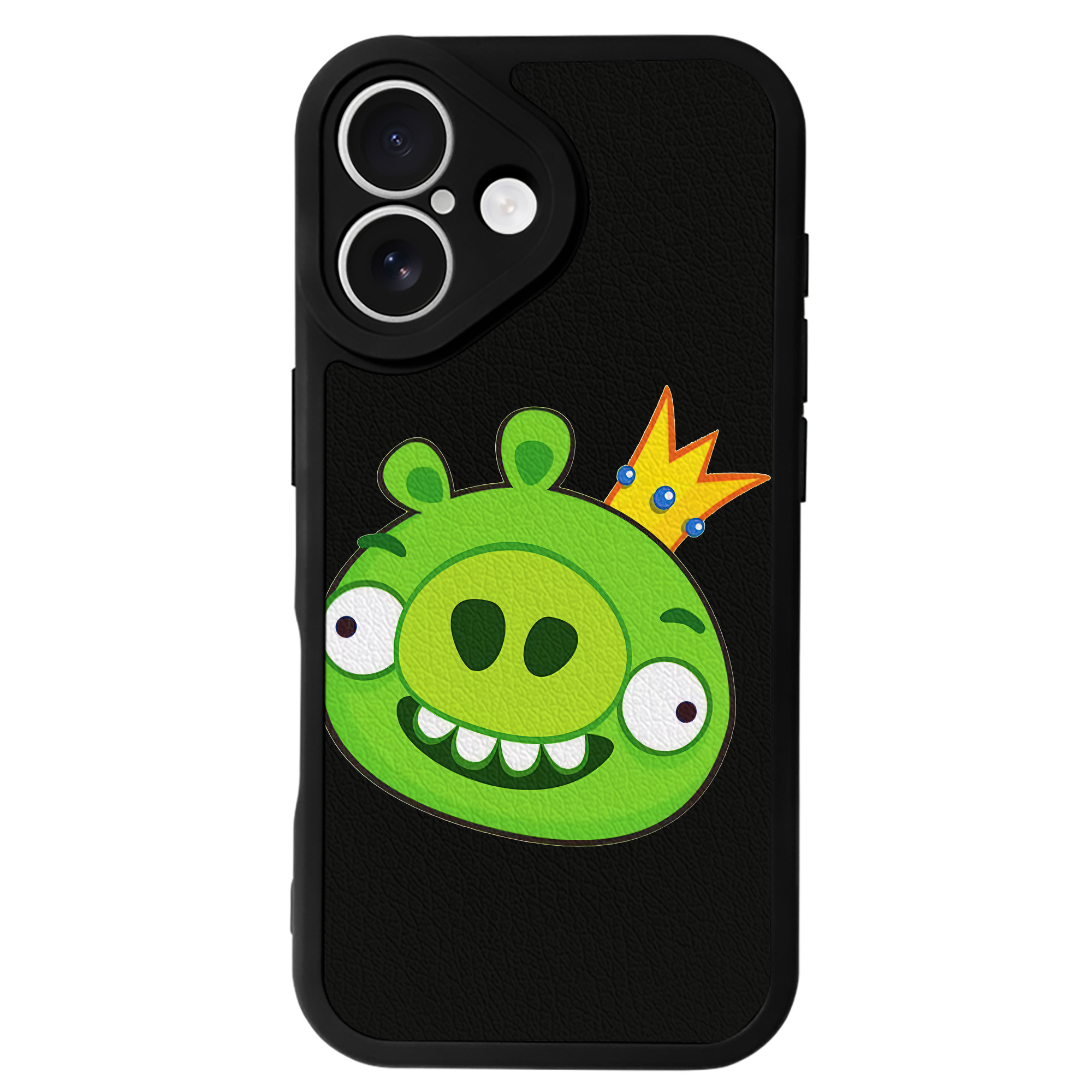 （画像用） Angry Birds アングリーバード 【iPhone 16シリーズ対応】シリコンスマホケース（レザー調） 材質：シリコン
